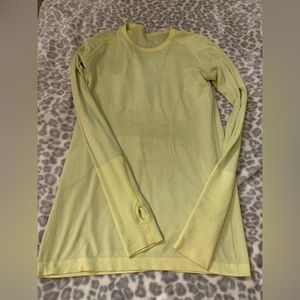 Yellow Lululemon Longsleeve Top